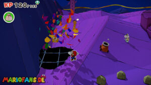 Scorching Sandpaper Desert — Paper Mario: The Origami King walkthrough screenshot