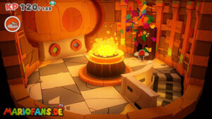 Scorching Sandpaper Desert — Paper Mario: The Origami King walkthrough screenshot