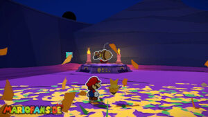 Scorching Sandpaper Desert — Paper Mario: The Origami King walkthrough screenshot