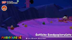 Scorching Sandpaper East — Paper Mario: The Origami King walkthrough screenshot