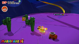 Scorching Sandpaper Minor — Paper Mario: The Origami King walkthrough screenshot