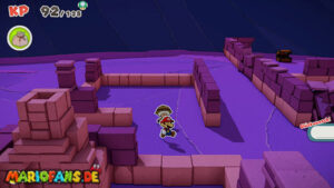 Scorching Sandpaper East — Paper Mario: The Origami King walkthrough screenshot