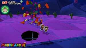 Scorching Sandpaper West — Paper Mario: The Origami King walkthrough screenshot