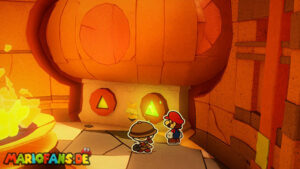 Scorching Sandpaper West — Paper Mario: The Origami King walkthrough screenshot