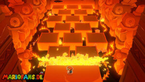 Fire Vellumental Cave — Paper Mario: The Origami King walkthrough screenshot