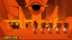 Fire Vellumental Cave — Paper Mario: The Origami King walkthrough screenshot