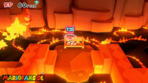 Fire Vellumental Cave — Paper Mario: The Origami King walkthrough screenshot
