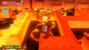 Fire Vellumental Cave — Paper Mario: The Origami King walkthrough screenshot