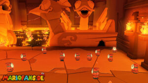 Fire Vellumental Cave — Paper Mario: The Origami King walkthrough screenshot