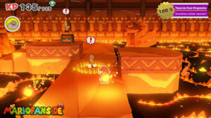 Fire Vellumental Cave — Paper Mario: The Origami King walkthrough screenshot
