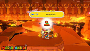 Fire Vellumental Cave — Paper Mario: The Origami King walkthrough screenshot