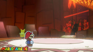 Fire Vellumental Cave — Paper Mario: The Origami King walkthrough screenshot