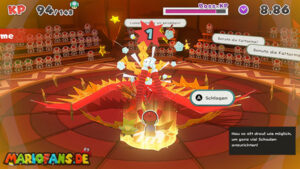 Fire Vellumental Cave — Paper Mario: The Origami King walkthrough screenshot