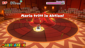 Fire Vellumental Cave — Paper Mario: The Origami King walkthrough screenshot