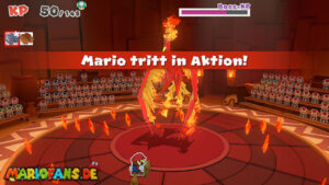 Fire Vellumental Cave — Paper Mario: The Origami King walkthrough screenshot