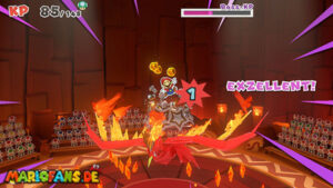 Fire Vellumental Cave — Paper Mario: The Origami King walkthrough screenshot