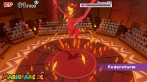 Fire Vellumental Cave — Paper Mario: The Origami King walkthrough screenshot