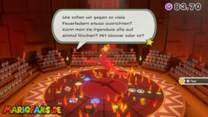 Fire Vellumental Cave — Paper Mario: The Origami King walkthrough screenshot