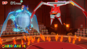 Fire Vellumental Cave — Paper Mario: The Origami King walkthrough screenshot