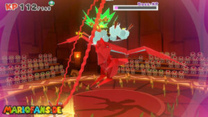 Fire Vellumental Cave — Paper Mario: The Origami King walkthrough screenshot