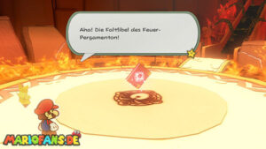 Fire Vellumental Cave — Paper Mario: The Origami King walkthrough screenshot