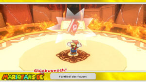 Fire Vellumental Cave — Paper Mario: The Origami King walkthrough screenshot