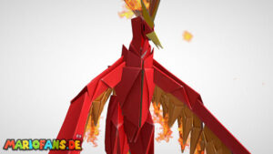 Fire Vellumental Cave — Paper Mario: The Origami King walkthrough screenshot