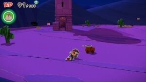 Scorching Sandpaper Far West — Paper Mario: The Origami King walkthrough screenshot
