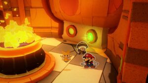 Scorching Sandpaper Far West — Paper Mario: The Origami King walkthrough screenshot