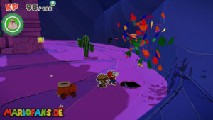 Scorching Sandpaper Far East — Paper Mario: The Origami King walkthrough screenshot