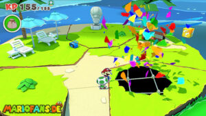 Club Island — Paper Mario: The Origami King walkthrough screenshot