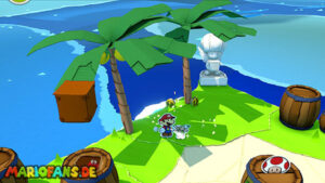 Spade Island — Paper Mario: The Origami King walkthrough screenshot