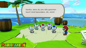 Spade Island — Paper Mario: The Origami King walkthrough screenshot
