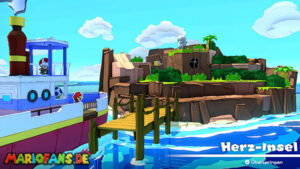 Heart Island — Paper Mario: The Origami King walkthrough screenshot
