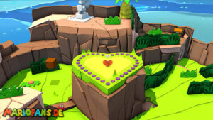 Heart Island — Paper Mario: The Origami King walkthrough screenshot