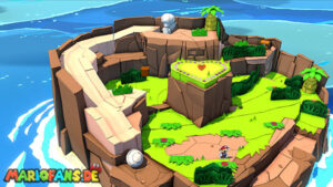 Heart Island — Paper Mario: The Origami King walkthrough screenshot