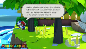 Mushroom Island — Paper Mario: The Origami King walkthrough screenshot
