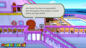 The Princess Peach — Paper Mario: The Origami King walkthrough screenshot