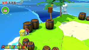 Spade Island — Paper Mario: The Origami King walkthrough screenshot