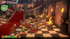 Bowser’s Castle — Paper Mario: The Origami King walkthrough screenshot