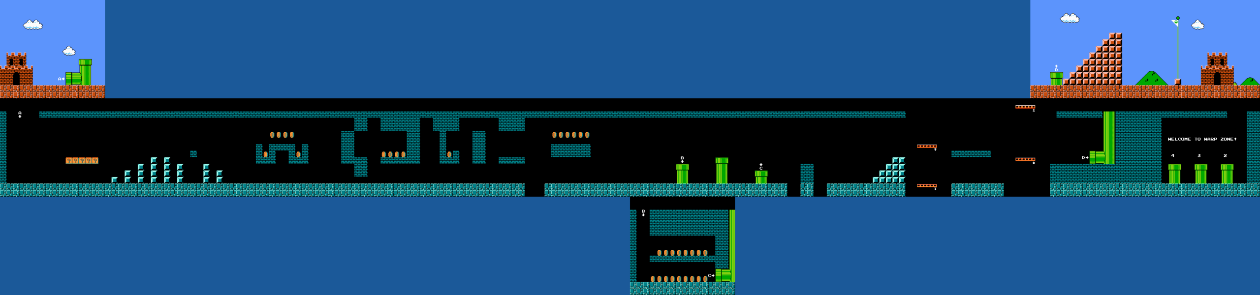 Super Mario Bros. walkthrough screenshot