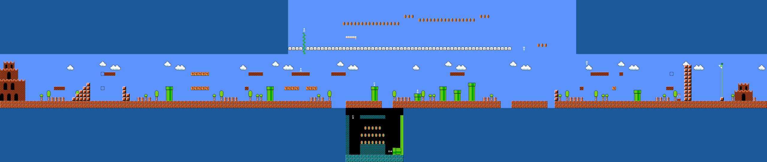 Super Mario Bros. walkthrough screenshot