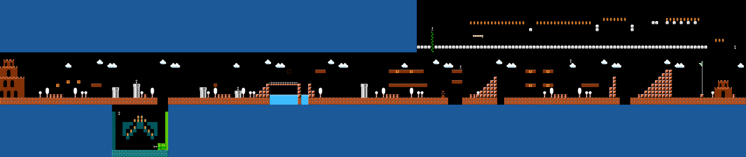 Super Mario Bros. walkthrough screenshot
