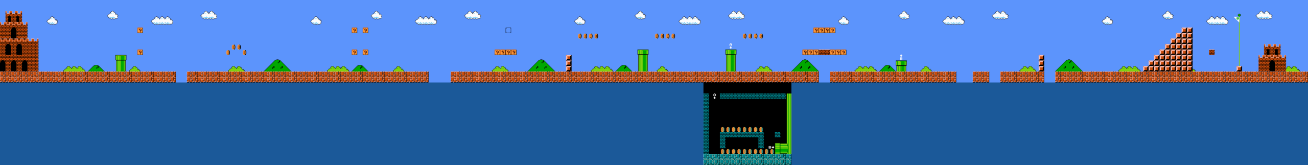 Super Mario Bros. walkthrough screenshot