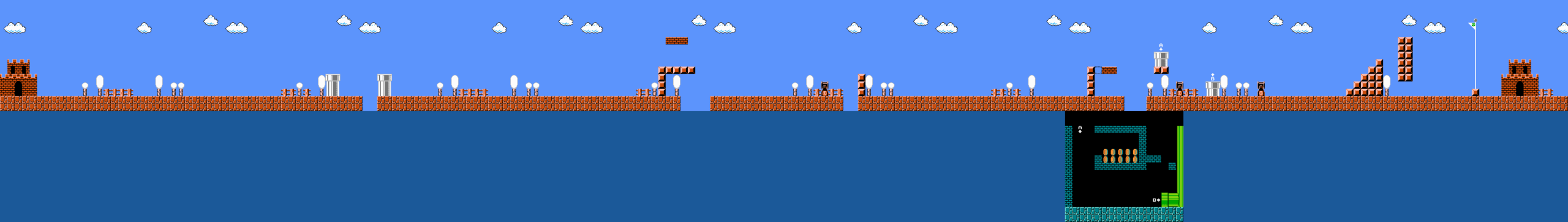 Super Mario Bros. walkthrough screenshot