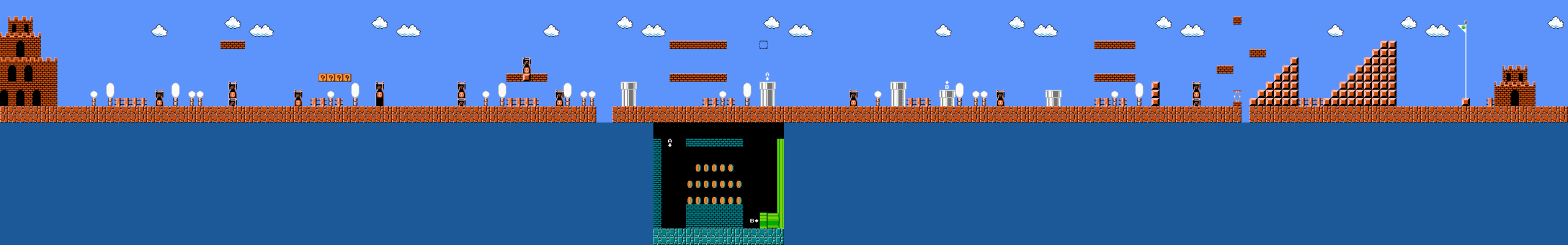 Super Mario Bros. walkthrough screenshot