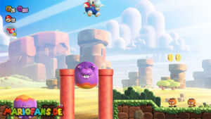 Pipe-Rock Plateau — Super Mario Bros. Wonder walkthrough screenshot