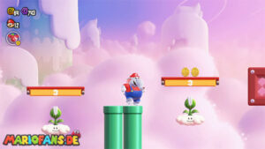 Fluff-Puff Peaks — Super Mario Bros. Wonder walkthrough screenshot