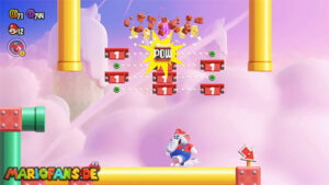 Fluff-Puff Peaks — Super Mario Bros. Wonder walkthrough screenshot