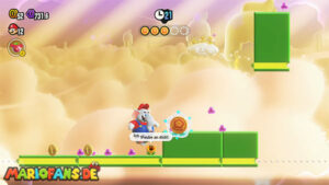 Fluff-Puff Peaks — Super Mario Bros. Wonder walkthrough screenshot